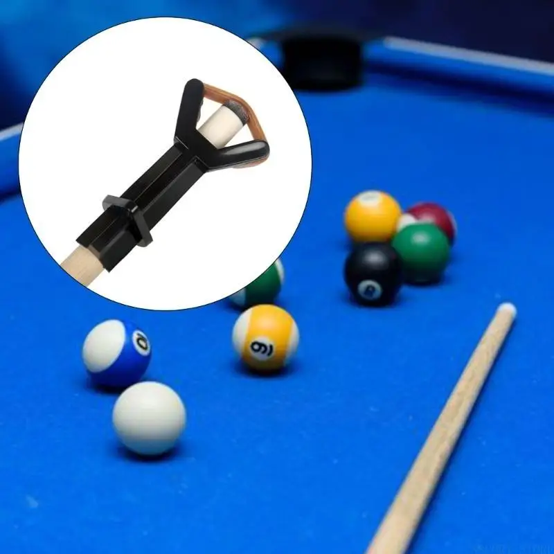 U2JB Pool Cue Tip Clamps Suppressor Elastic Rubber Fastener Billiard Cue Repair Tool