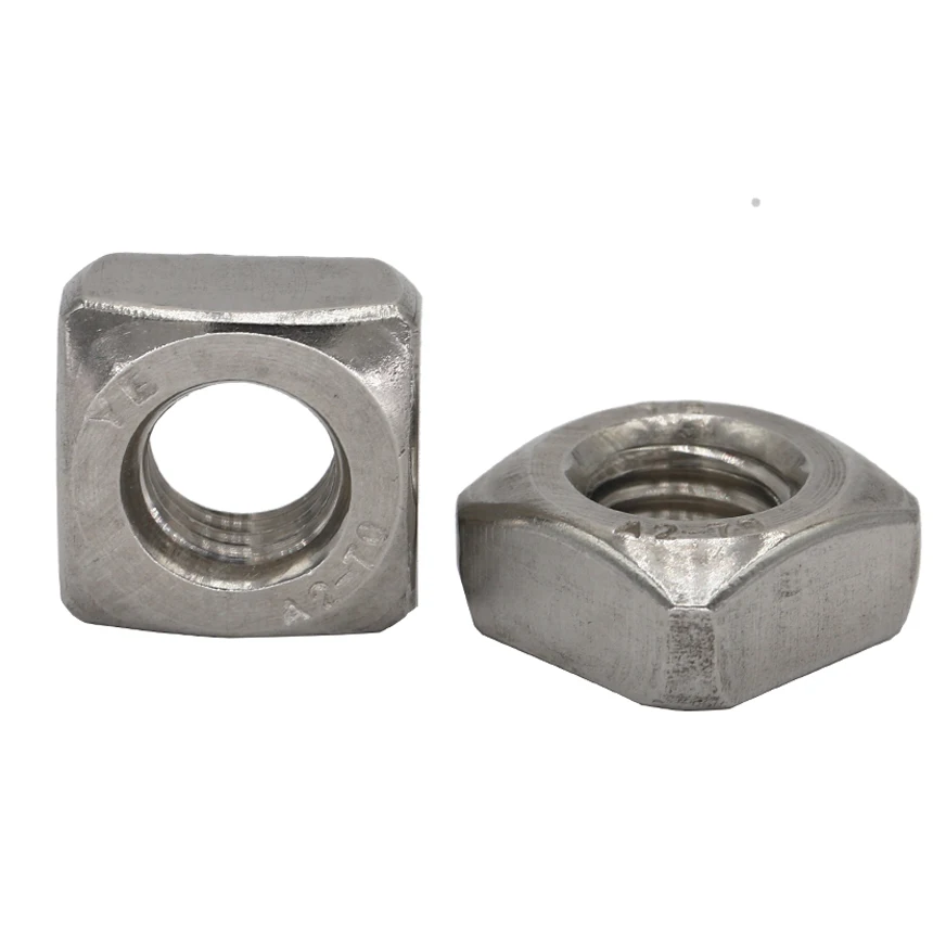 

M10 M10*17*8 M10x17x8 (ID*Length*Thickness) DIN557 201 304 Stainless Steel 201ss 304ss Fastener Metric Thread Square Nut