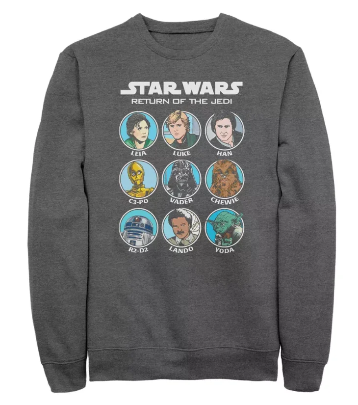 Sci-fi Star Wars Autumn and winter daily round-neck hoodie for men and women, sci-fi printed and fleece pure cotton hoodie
