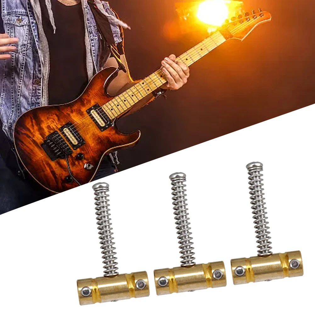 Vintage Style Saddles Compensated Brass Saddles Guitar Upgrade Simple Replacement 10.8mm String Spacing Reversible Saddles