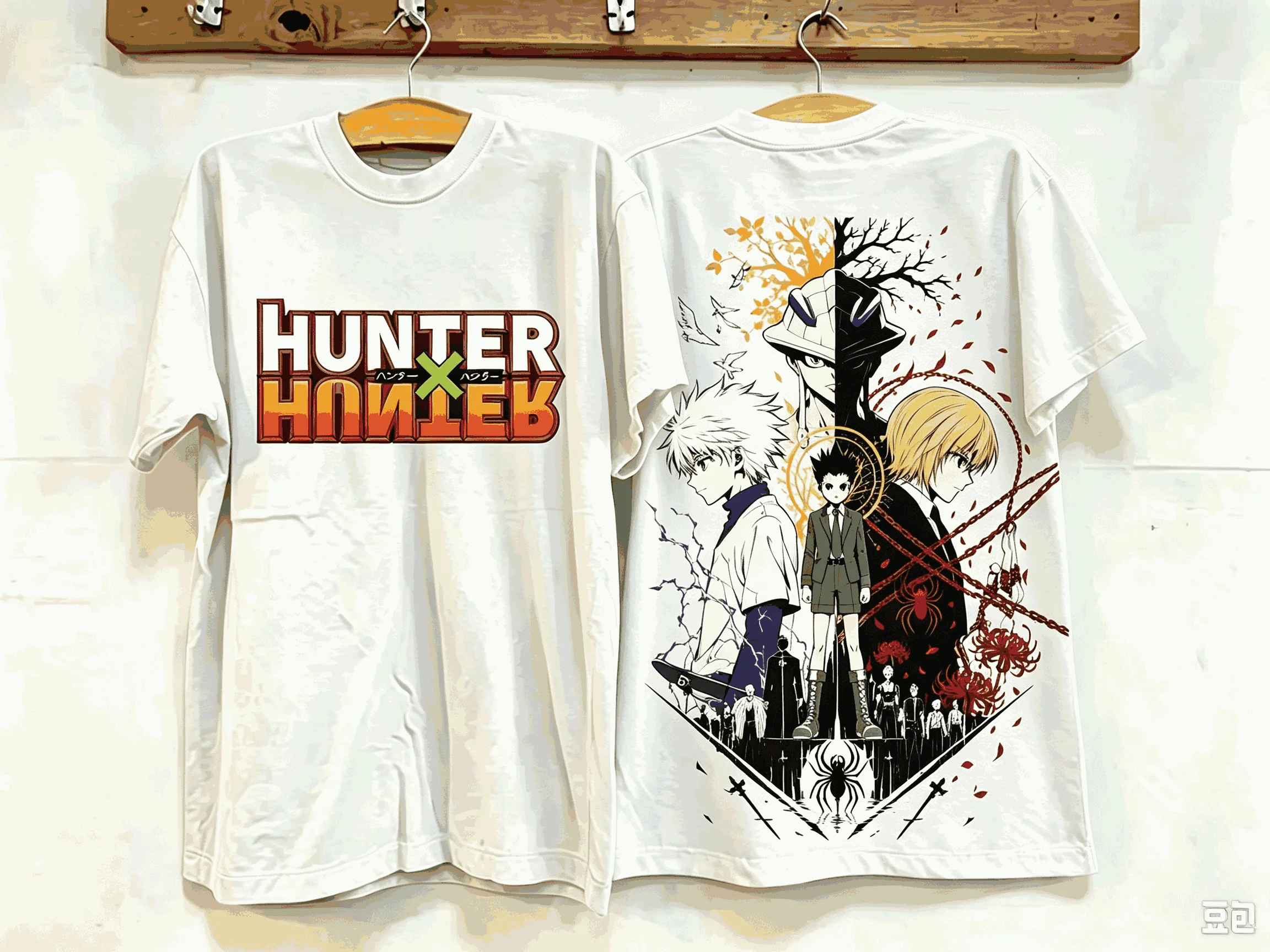 Hunter X Hunter T-shirts Vintage Oversized Unisex Hip Hop Street T Shirt Casual Loose Streetwear Trendy Cotton Couples Classic