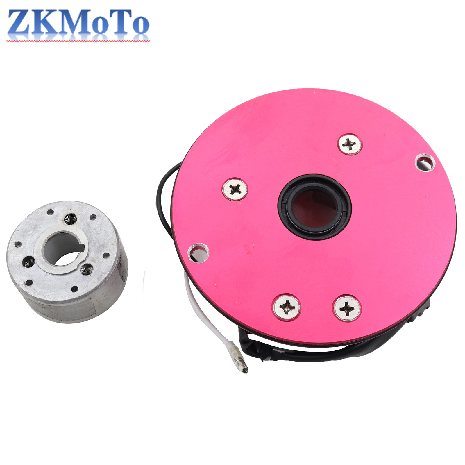 Motorcycle pink Magneto Stator Rotor & Ignition Coil Kit For 50/110/125/140/150CC Scooter Go Kart ATV Quad Bike Engine Parts