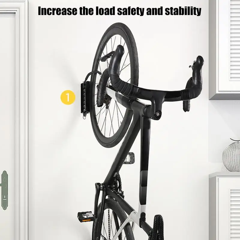 Wall Mount Bikes Hanger Sturdy High Strength Steel Bikes Hanger Multifunctional Space Saving Adjustable Bikes Wall Rack For