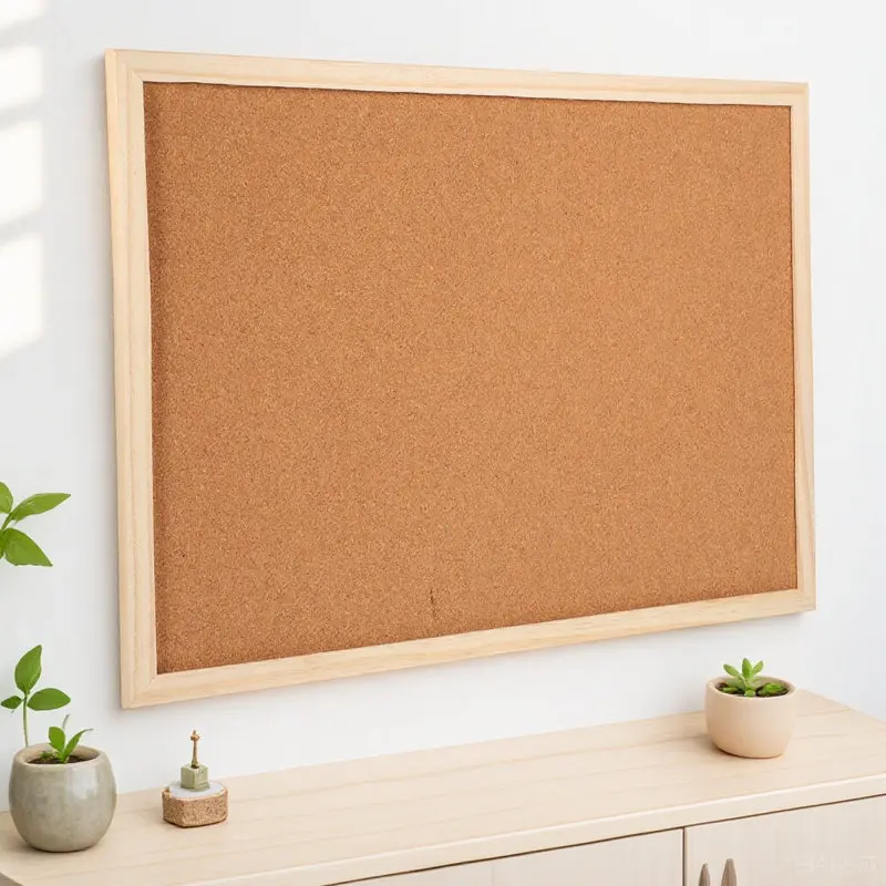 1Set Sturdy Lightweight Wooden Cork Board Small Wall Bulletin Board for Office Home Notice Memo Photo Calendar Reminder Display