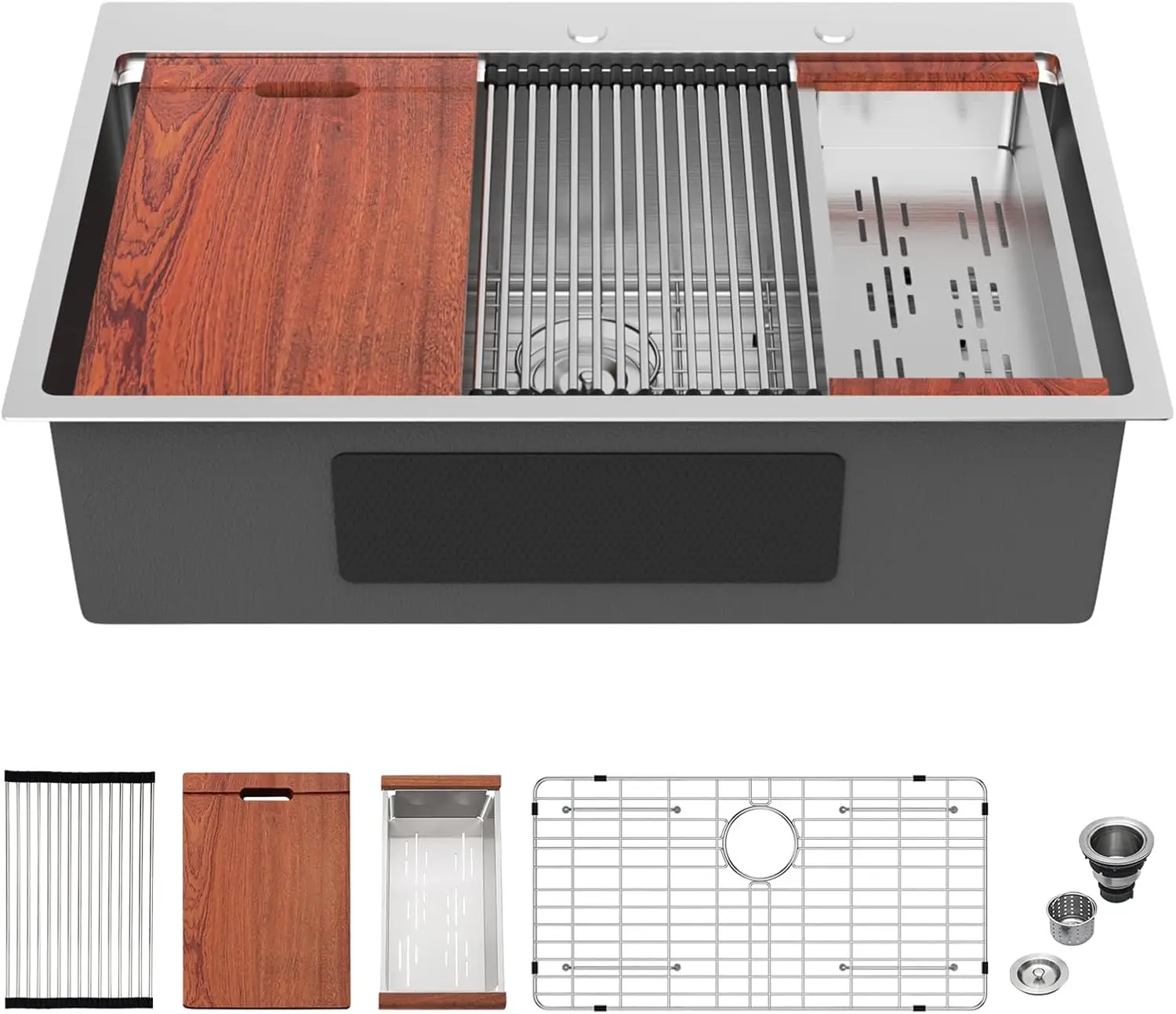 

33 x 22-дюймовая операционная раковина — 33-дюймовые раковины OPoun Sainls Seel, 16 калибра, одинарный бол, оп-ун Handa