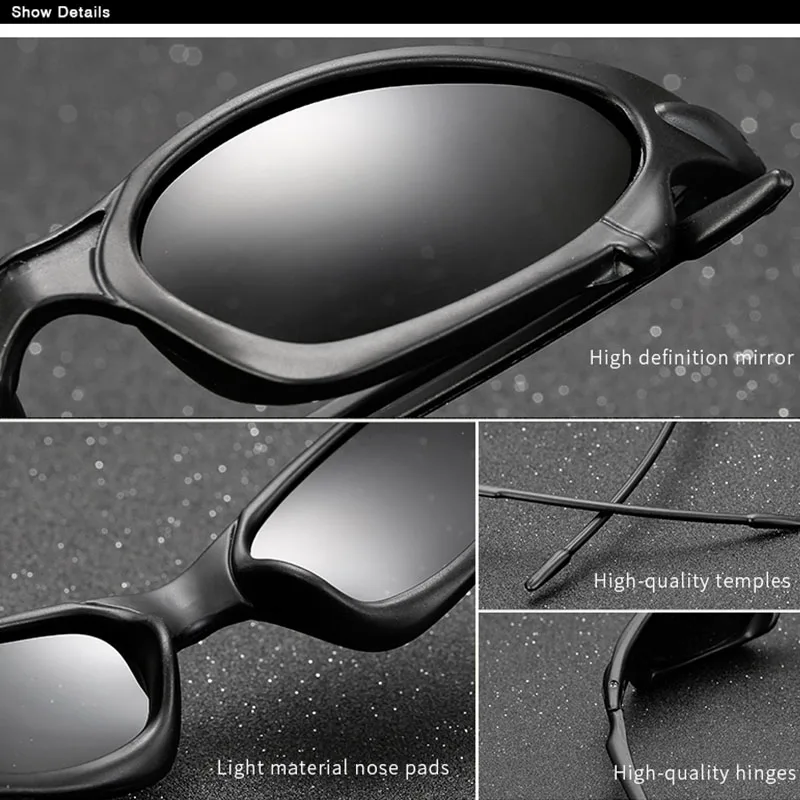Männer Polarisierte Sonnenbrille Radfahren Outdoor Sport Sonnenbrille Angeln Laufen UV400 Shades Brillen – Detail 12