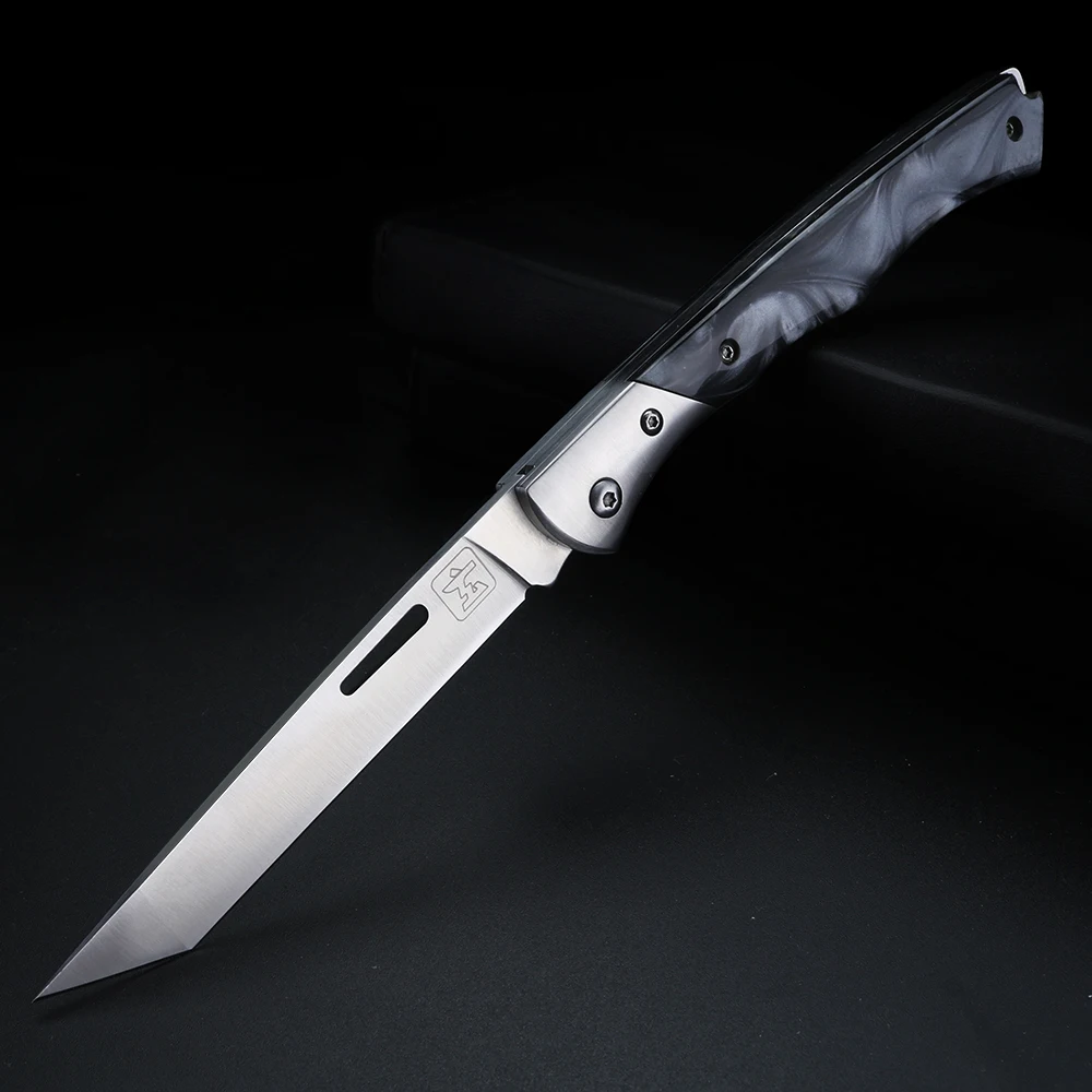 XUAN FENG field high hardness sharp tactical Folding knife camping hunting short knife self-defense tactical 9CR18Mov knife