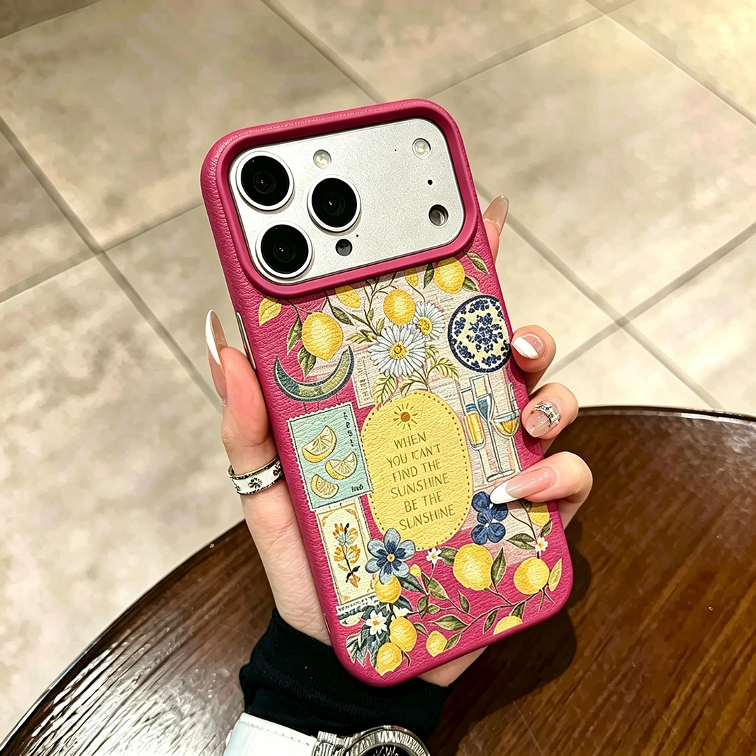 Casing Ponsel Motif Bunga Lemo - Vintage Y2K ulasan dan harga