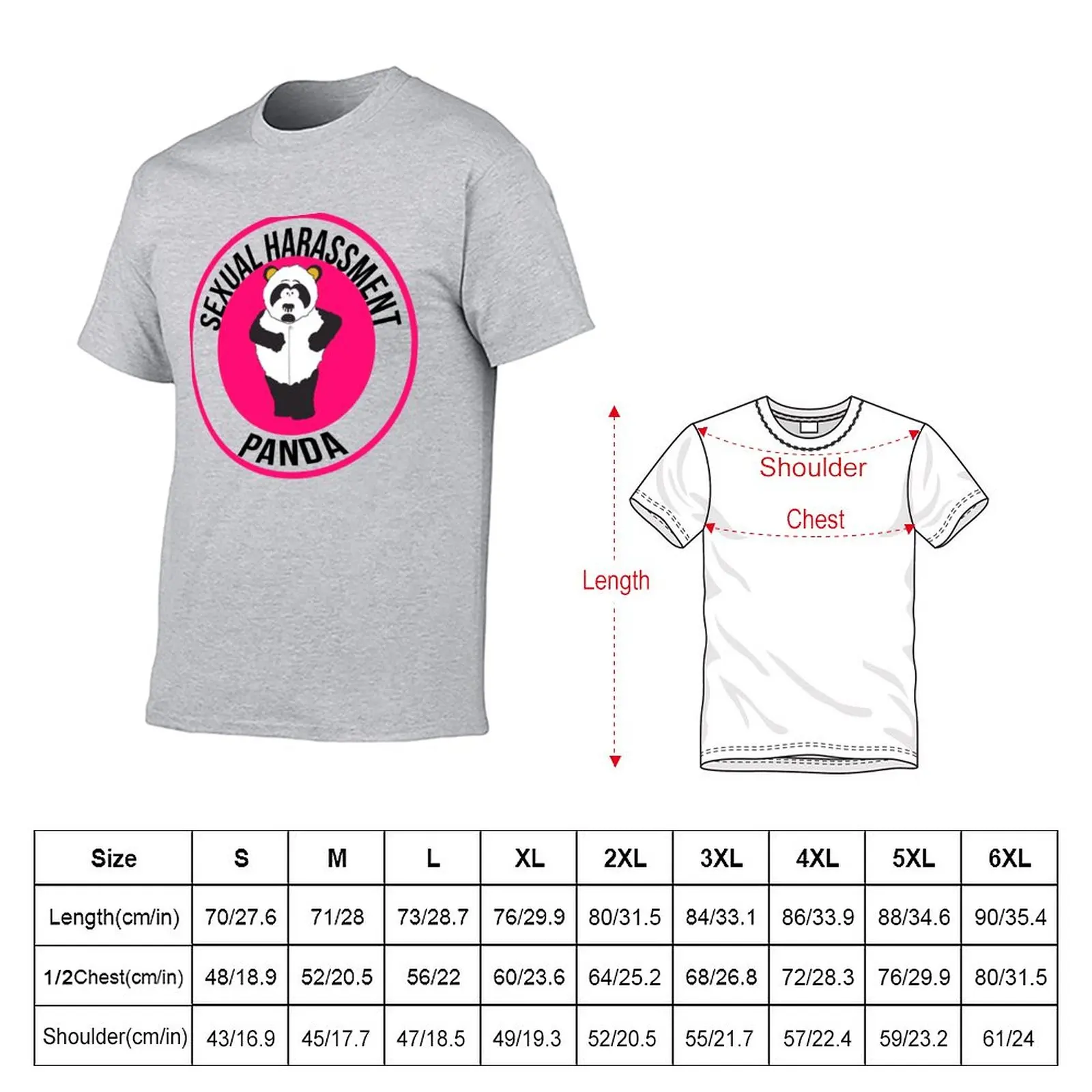 New Sexual Harassment Panda T-Shirt cute clothes boys t shirts tops vintage clothes workout shirts for men