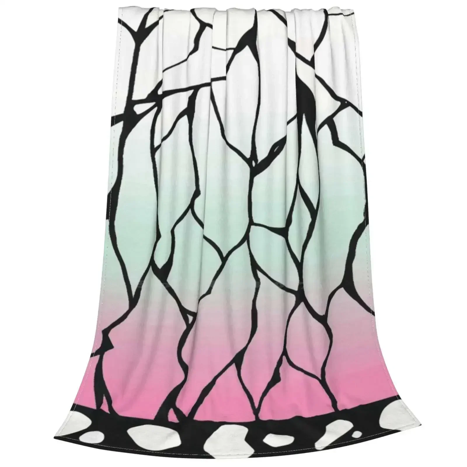 1pc Halloween anime with the same feather print flannel blanket pattern restored bright patterns suitable for festive atmosphere