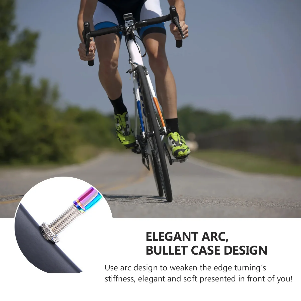 

2Pcs Bike Tire Cap Titanium Alloy French Valve Cover Durable Protective Caps for Mountain Road Bike Titanium Alloy Tire Cap