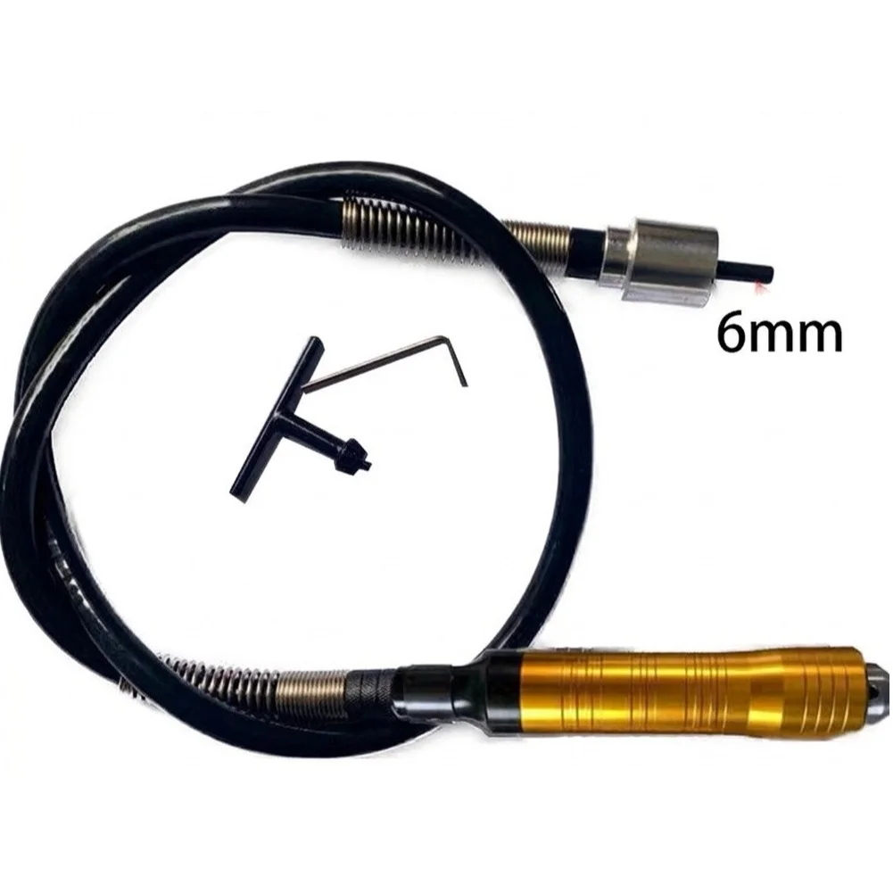 Rotary Tool Accessory Flexible Shaft with Robust Construction for Consistent Operation on Standard 0-6.5mm Devices