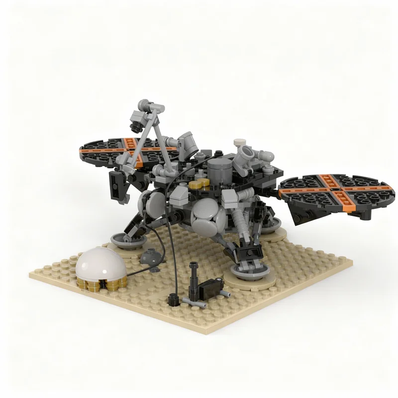 

392pcs MOC NASA S Mars InSight Lander Space Model Building Blocks Construction Toy Christmas Gifts DIY Creative Idea Education