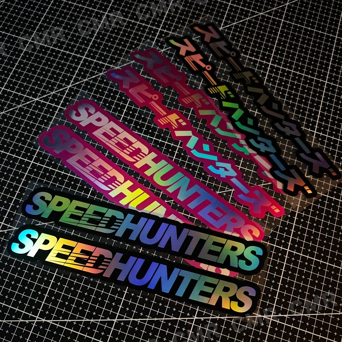 

2D плоские наклейки на мотоциклетный шлем, 2 шт./Японские наклейки Speedhunters/Наклейки на автомобиль Speed Hunter, наклейки на переднее стекло автомобиля