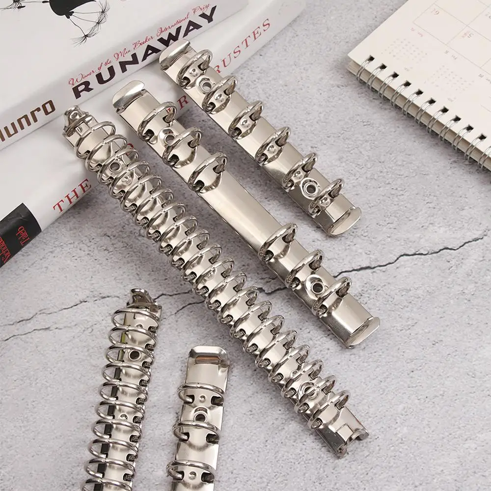 A4/B5/A5/A6/A7 المعادن دوامة خواتم الموثق كليب فضفاضة ورقة ملف مجلد كليب دفتر ملحق القرطاسية دفتر ملزمة الأطواق