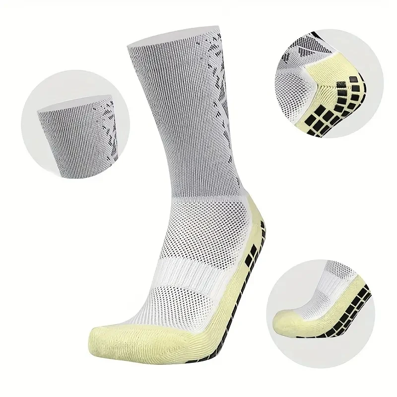 6 Pairs Men Women Camouflage Arrow Football Socks Comfortable Breathable Anti-slip Silicone Soccer Running Cycling Sports Socks