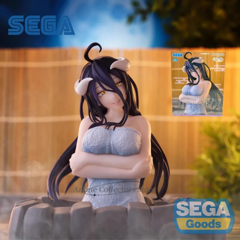 SEGA Original Overlord Albedo Sexy Hot Spring Bust Series Anime Action Figures Toys for Boys Girls Kids Gift