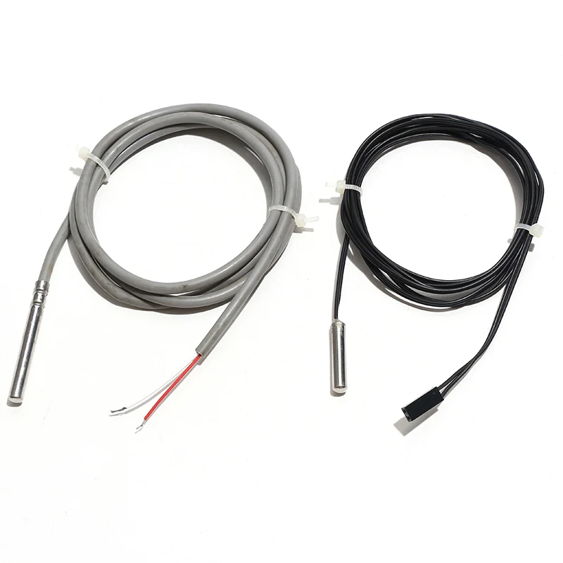 

1PC NTC B3950 10K 4x30mm Double track roller waterproof temperature probe Silicone wire Temperature resistance 200 degree