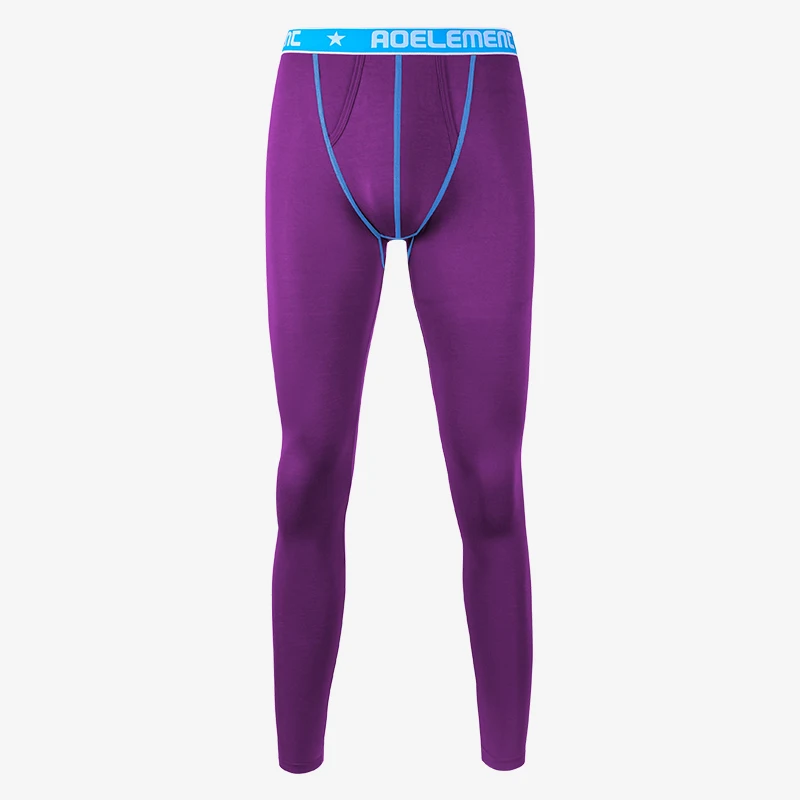 Men's Thermal Pants, Single Piece, Thin, Tight-Fitting, Warm, Slim-Fit, Base Layer Pants