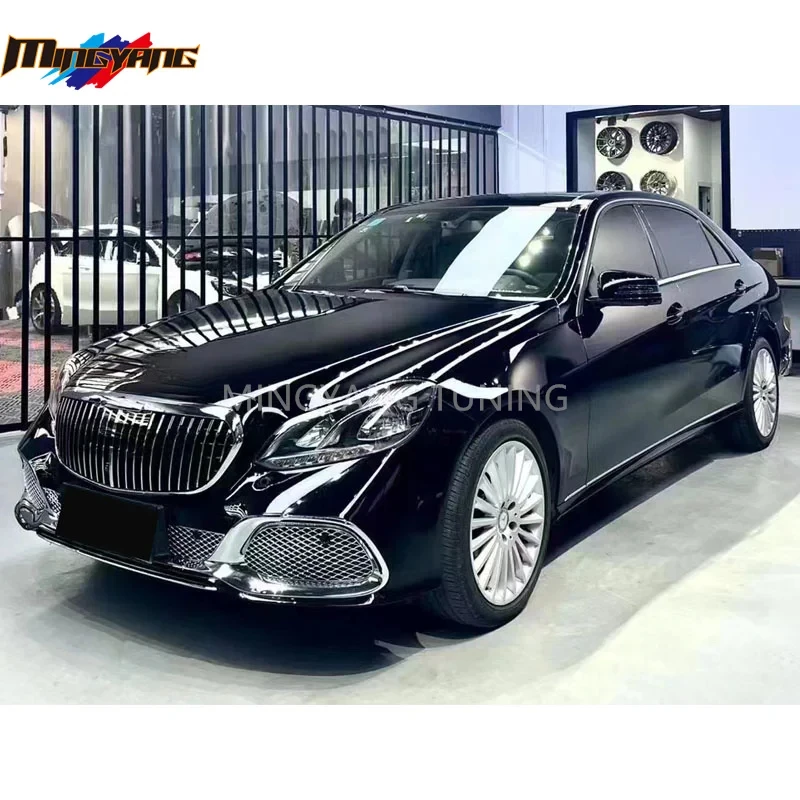 PP Plastic W212 2014-2016 Upgr W223 s Den Car Bumpers Bodykit for   E Class W212 LCI to W2