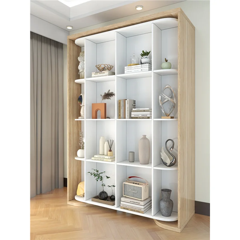 Hidden Wall Bookshelf Murphy Bed with Wardrobe Multifunctional Rotatable Folding Rotating Bed with Desk Wall Beds - view 4