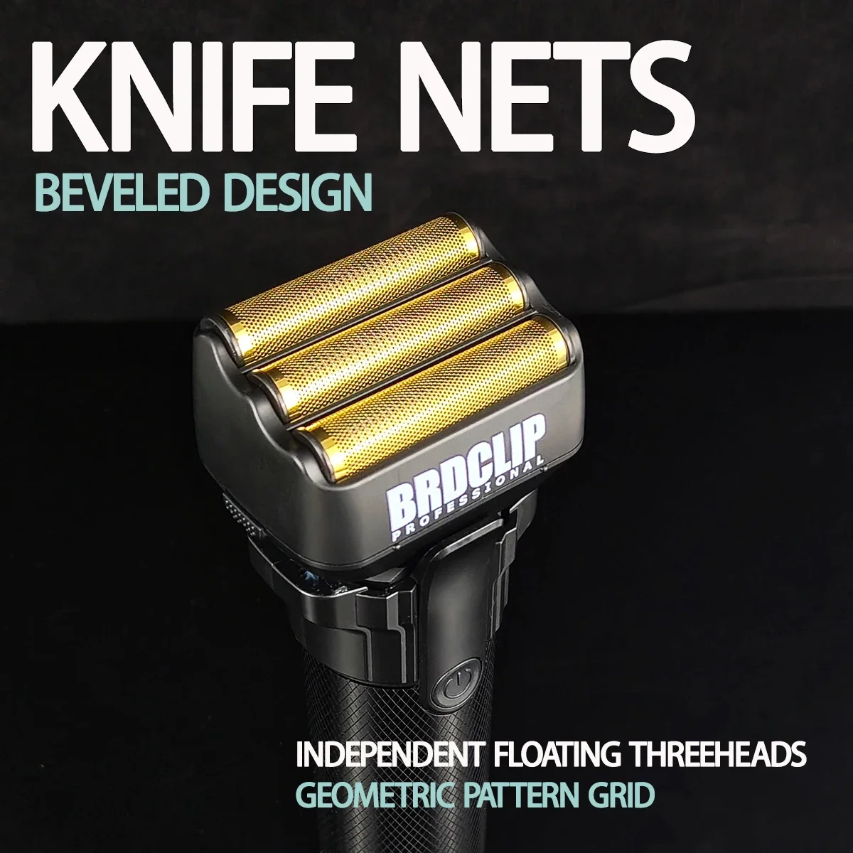 

BRDCLIP 430 Shaver 3 Foil Electric Handle Professional LED Display 7500RPM Clipper Speed Adjustment Salon Hair Trimmer for Men