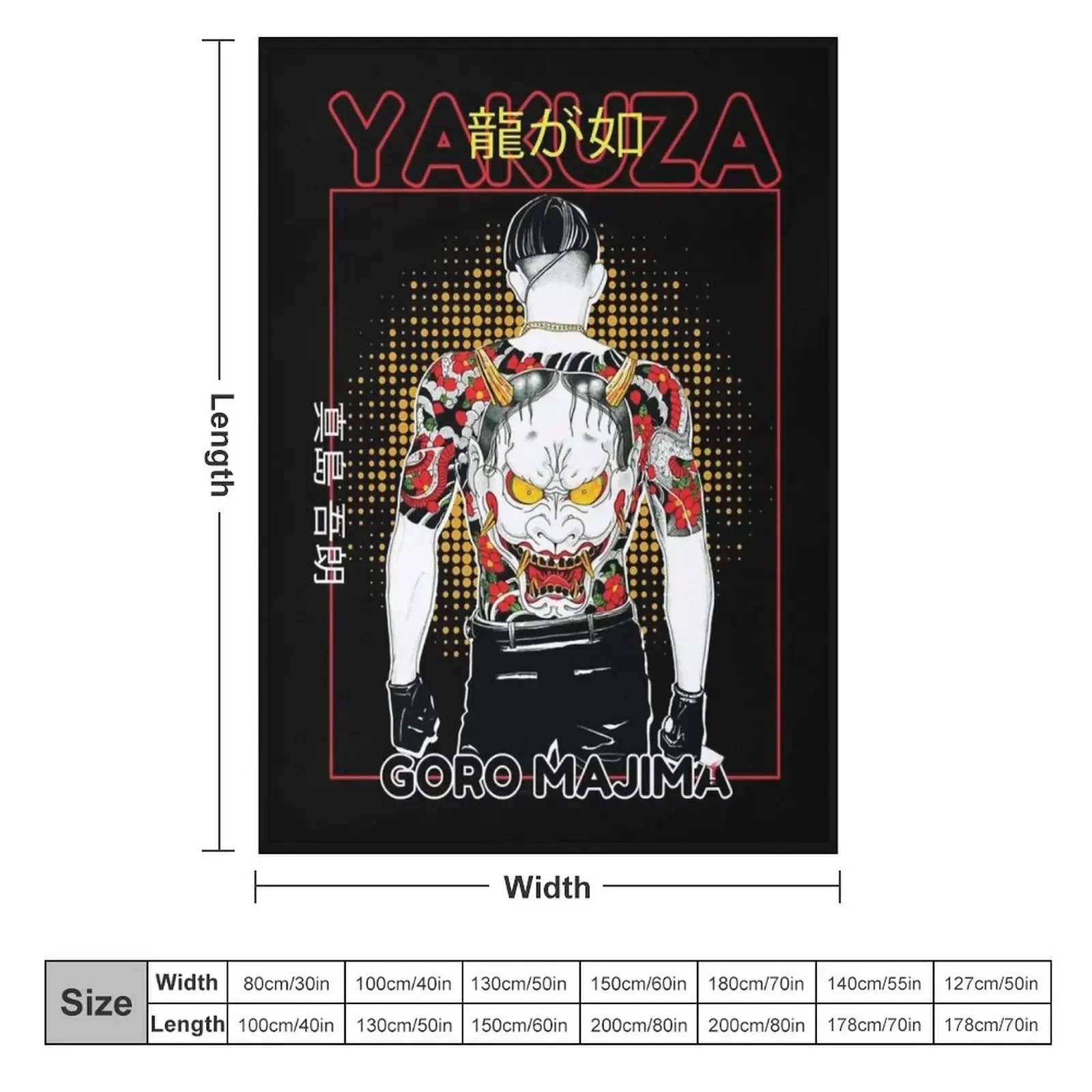 Goro Majima Yakuza Premium T-Shirt Throw Blanket wednesday Beautifuls Blankets