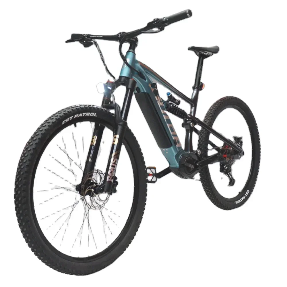 New27.5/29inch Soft Tail Electric Mountain Bike 48V/500w/12A Center Motor 30-50km/h 11 Speed Torque 30-50Nm Dual Disc Brake