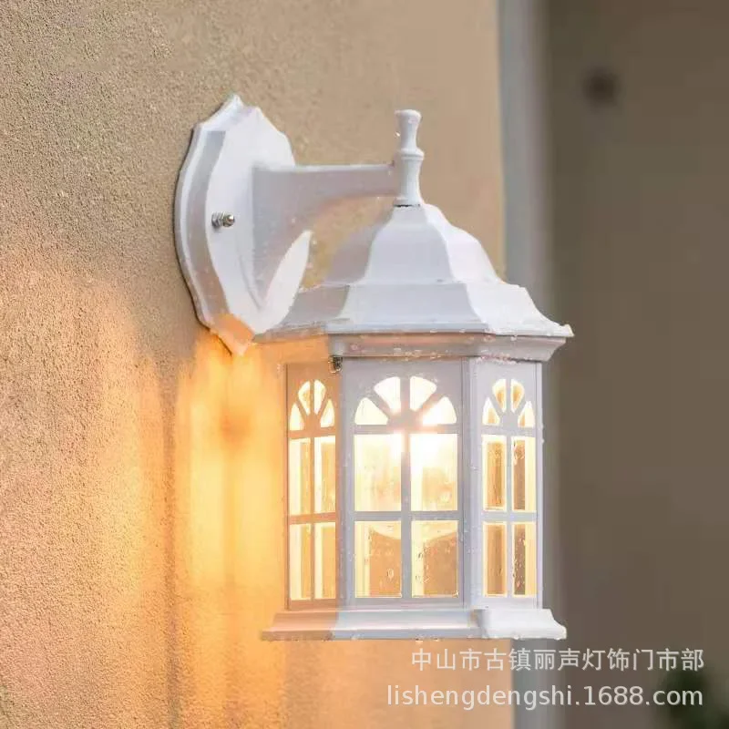

DurableNordic Lamps Simple Balcony Wall Lamp Outdoor Waterproof Terrace Wall Lamp Villa Outdoor Corridor Store Decorative Lamp