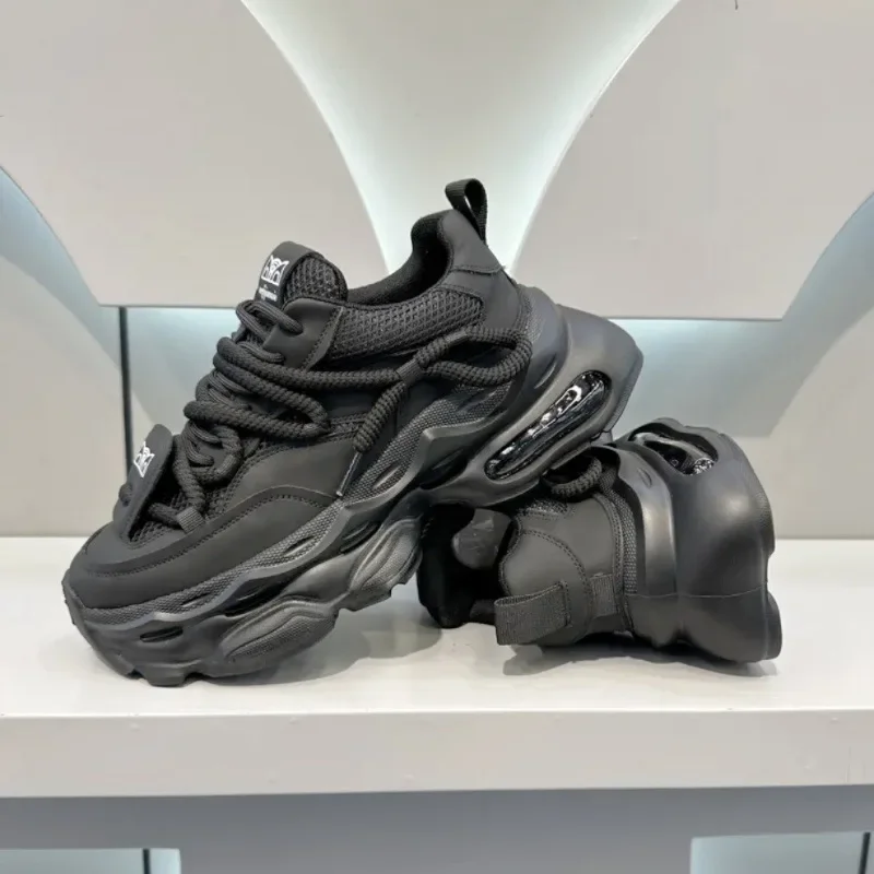 Men\'s Chunky Sneakers Original Brand Casual Shoes Air Cushion Sport Running Shoe Breathable Tennis Shoes Platform Shoes for Men