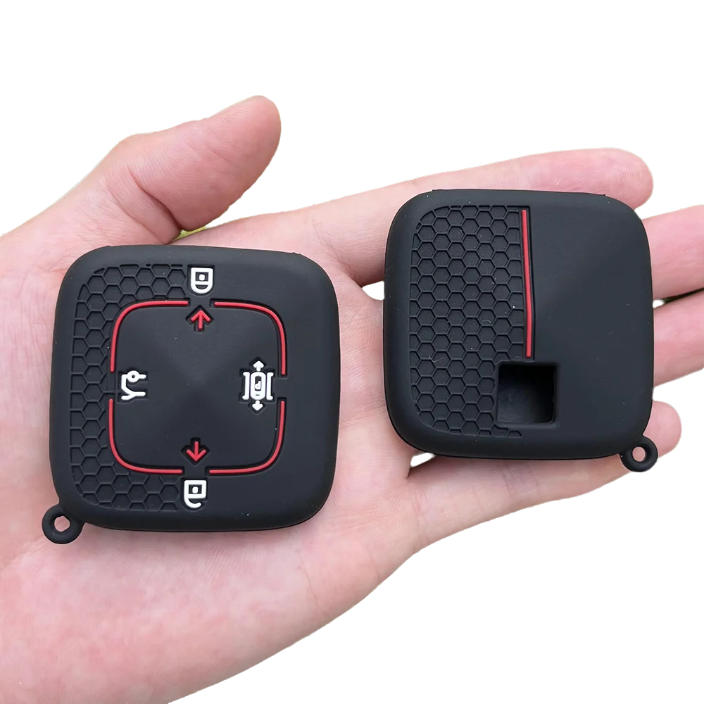 

Силиконовый защитный чехол для автомобильного ключа, брелок, аксессуары для ZEEKR 001, вход без ключа, 4 кнопки, резиновый держатель для дистанционного управления, набор чехлов