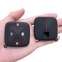 Silicone Car key protector cover keychain accessories for ZEEKR 001 keyless entry 4buttons remote rubber holder case shell set
