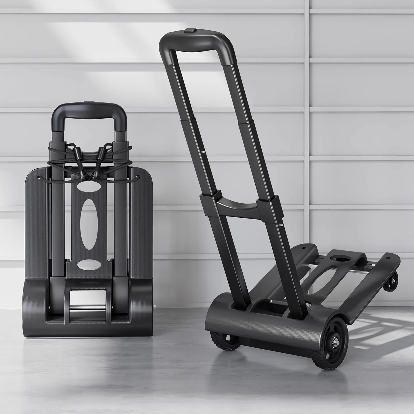 Luggage trolley car Household trolley Retractable folding portable truck Small trailer Express trolley