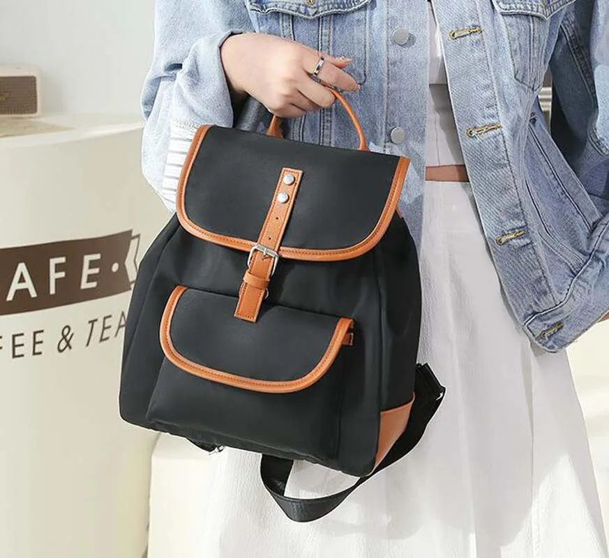 2025 New Fashion Travel Backpack Women Waterproof Oxford Shoulder Bags Large Capacity Nylon School Bag Casual Light Knapsack