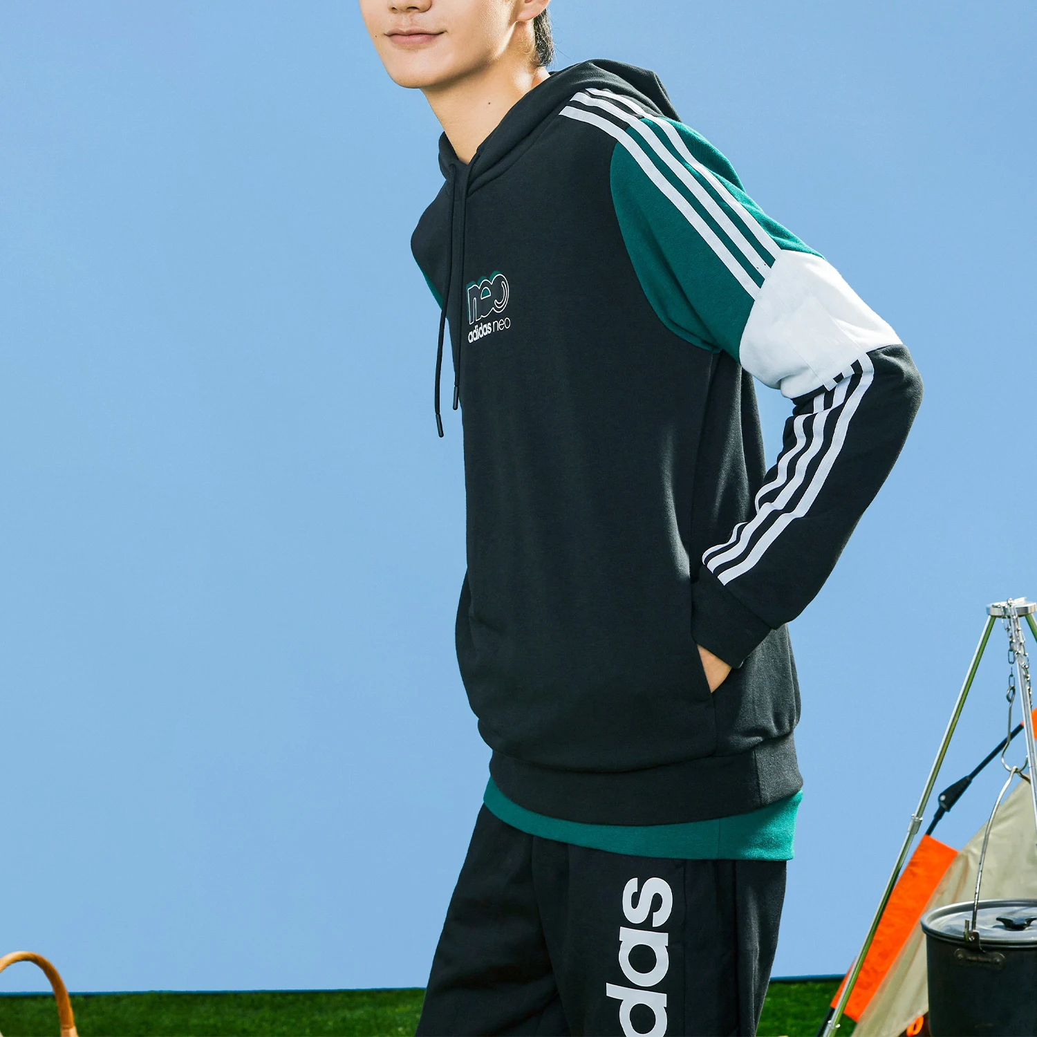 Adidas Originals New Season Men's Casual Sports Hooded Sweatshirt GU0835