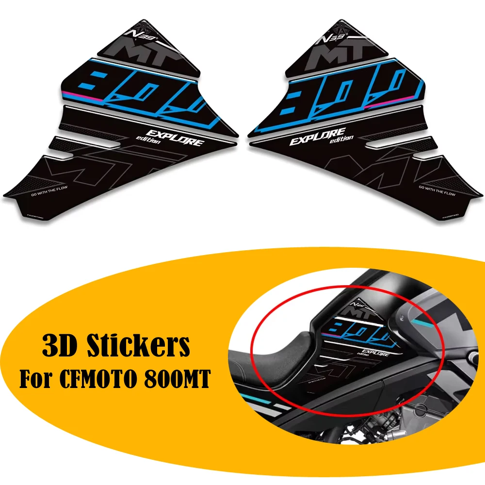 دراجة نارية ل CFMOTO 800MT CFMOTO 800 MT 800MT ثلاثية الأبعاد ملصقات الغاز الوقود النفط عدة الركبة خزان بطانة حماية السيطرة