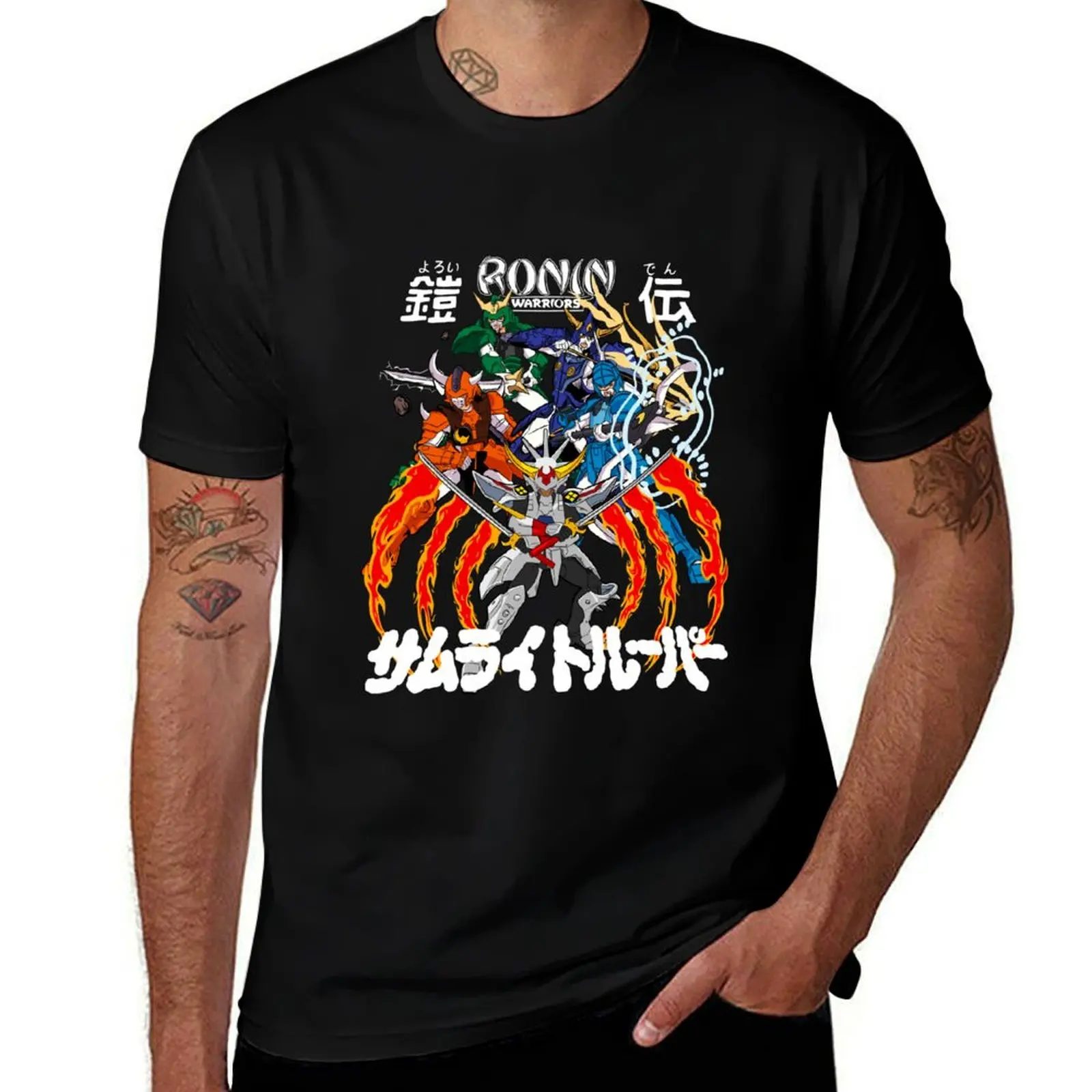 Ronin Warriors T-Shirt korean fashion anime men t shirt