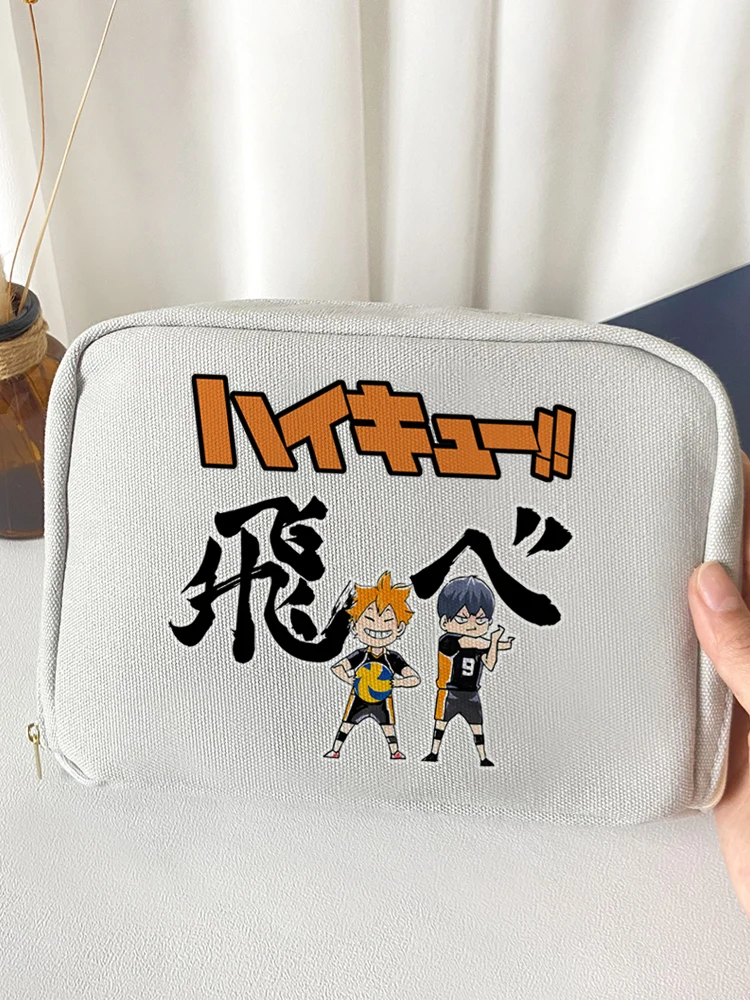 

Anime Haikyuu!! Cosplay Pencil Case Large Capacity Storage Bag High Appearance Level Delicacy Cartoon Ambitus