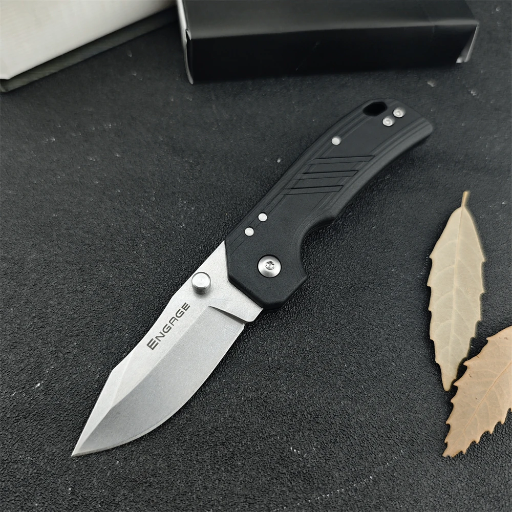 Mini 35DPLC Folding Knife Outdoor Survival Utility Pocket Knife 440C Blade Nylon Wave Fiber Handle Portable EDC Knife Multitools