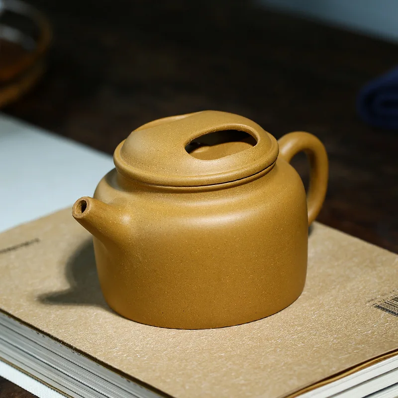Golden section clay cow lid pot  purple sand teapot Yixing handmade teapot kettle tea pot  Drinkware For Green Tea - view 4
