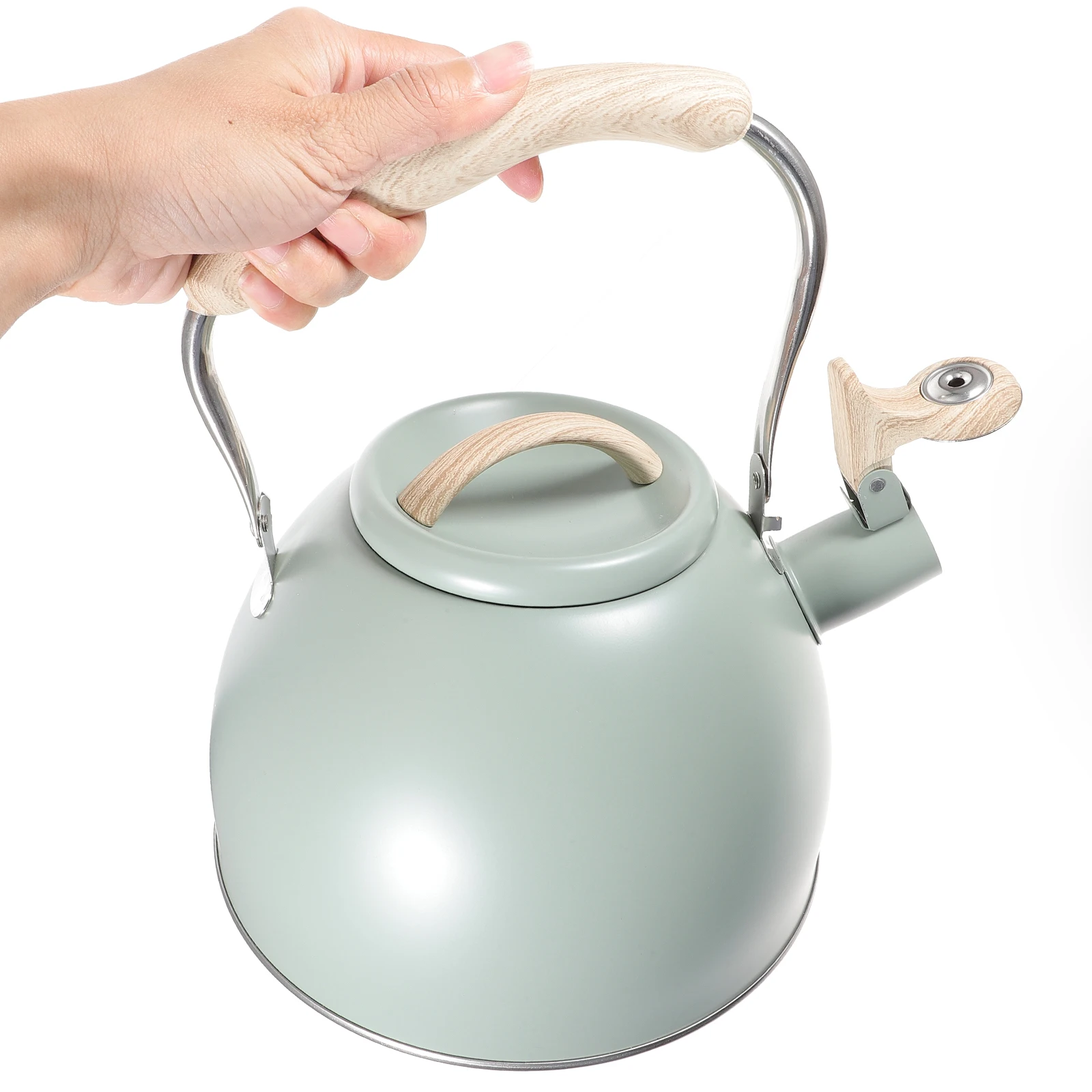 

Rustproof Kettle Stainless Steel Stovetop Conduction Corrosion Resistance Gas Stove Ergonomic H Daily