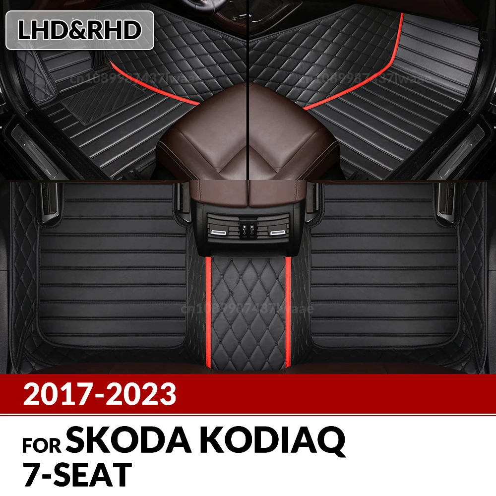 

Автомобильные коврики для Skoda Kodiaq, 7 мест, 2017, 2018, 2019, 2020, 2021, 2022, 2023