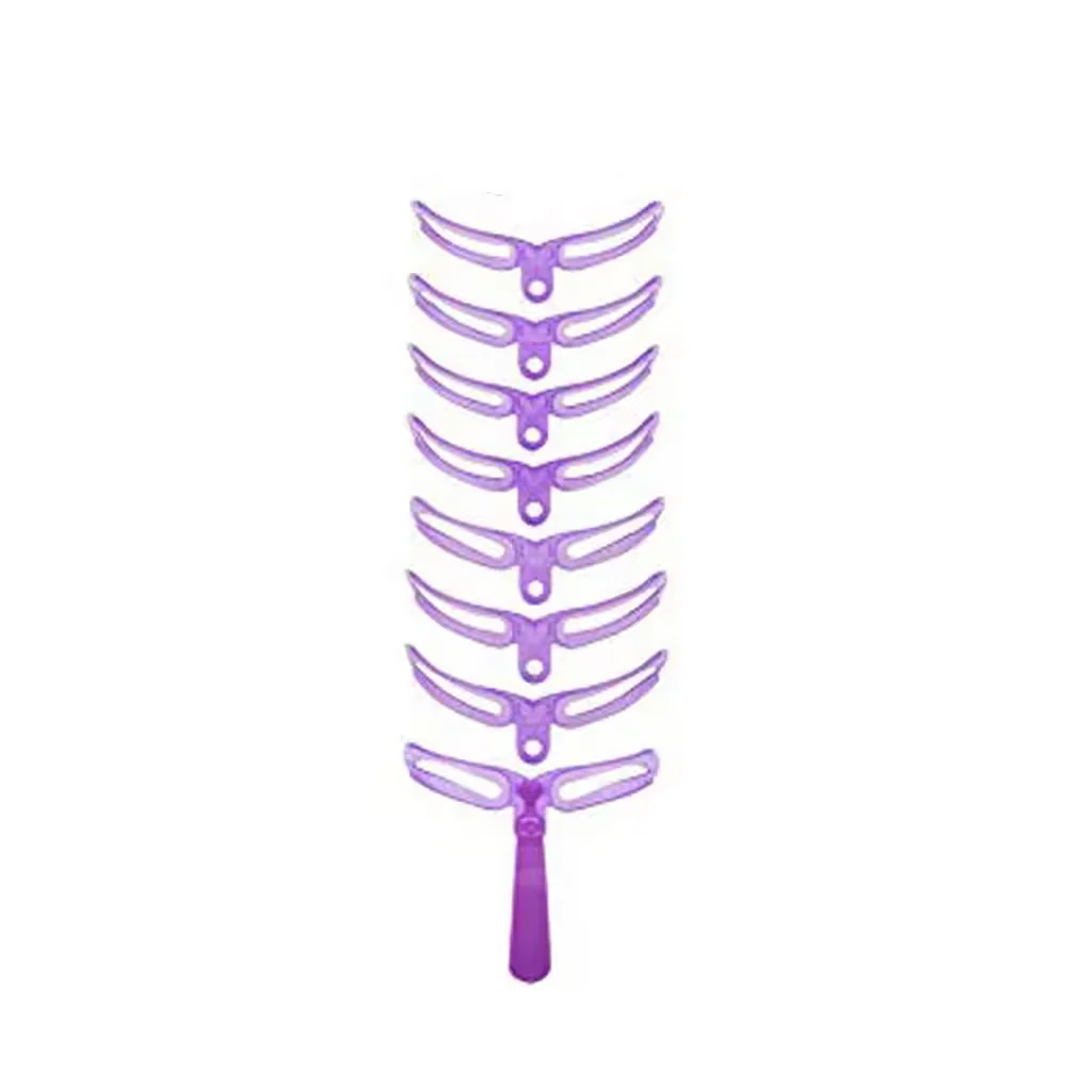 Pochoir à sourcils réutilisable 8 en 1, modèle de tampon pour maquillage de beauté, ensemble de formes de sourcils, outils et ac
