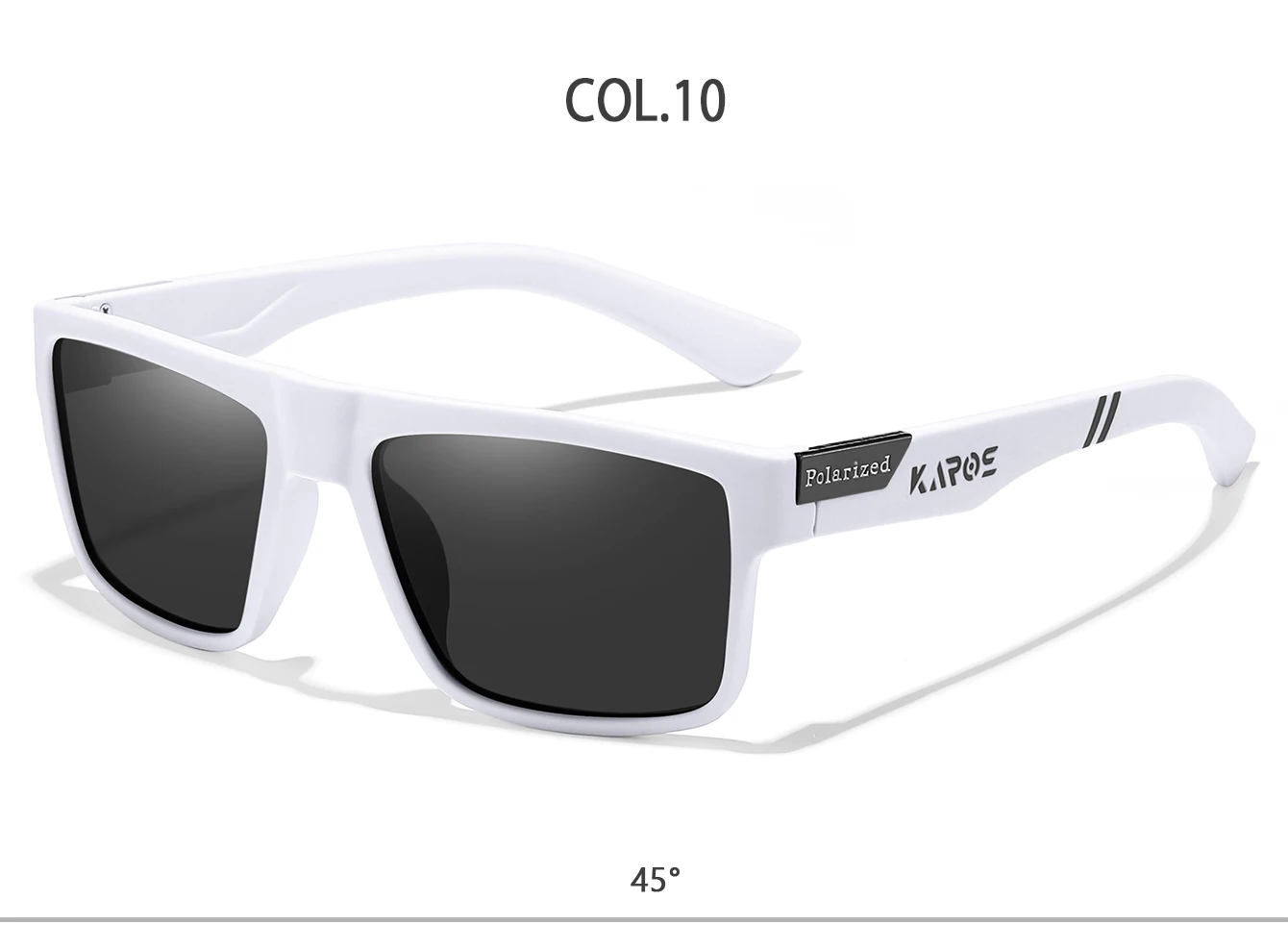 KAROS Mode Polarisierte Sonnenbrille für Männer und Frauen Luxus Fahren Angeln Reisen Vintage Quadratische Sonnenbrille für Herren UV400 Eyewear – Detail 11