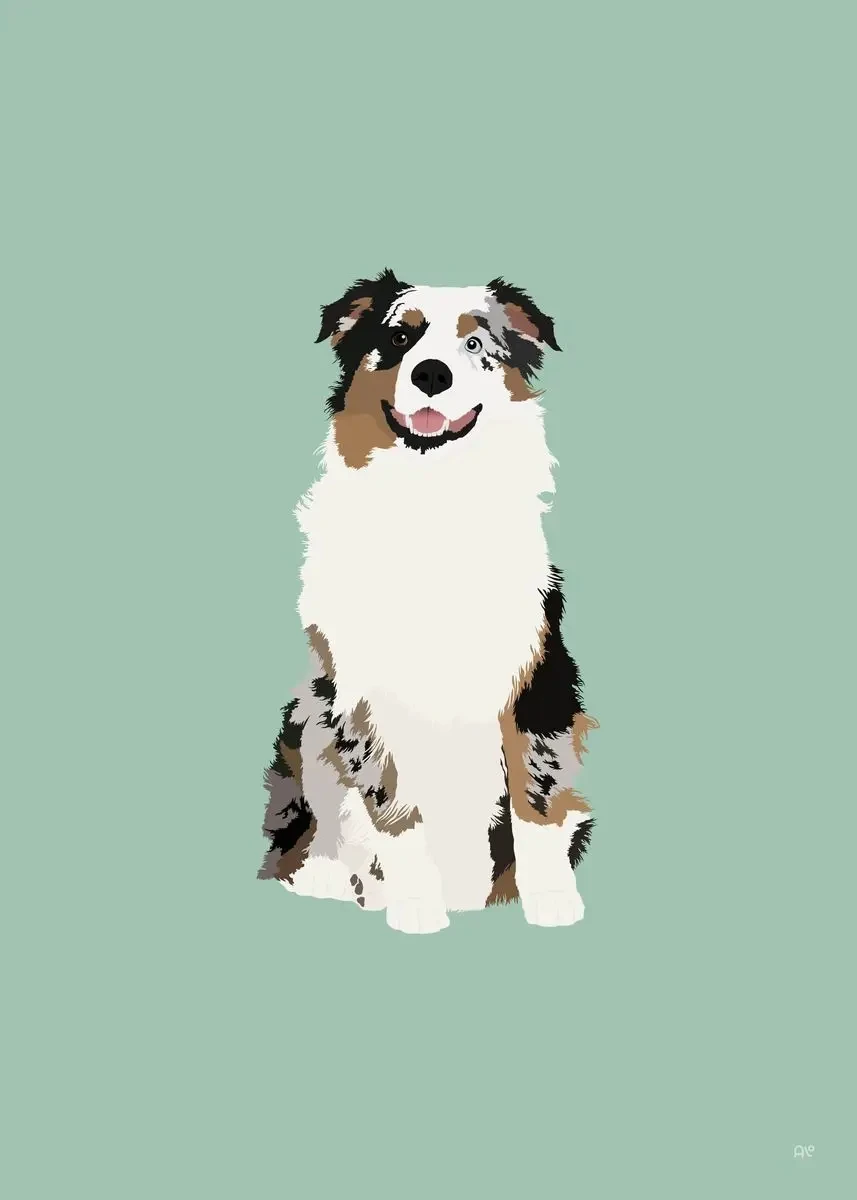 2026  frameless Canvas Painting Modern Colorful Abstract Puppy Portrait Poster Wall Art Picture Beagle Koki Bull Dog Canvas Pai