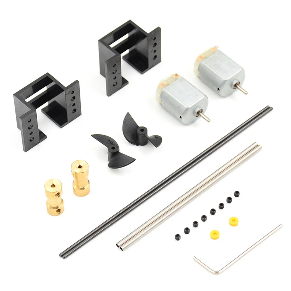 Versatile Rc Boat Upgrades Rc Motor RC Boat Drive Set Copper Coupling Motor Seat Included Propellers Included Easy Installation