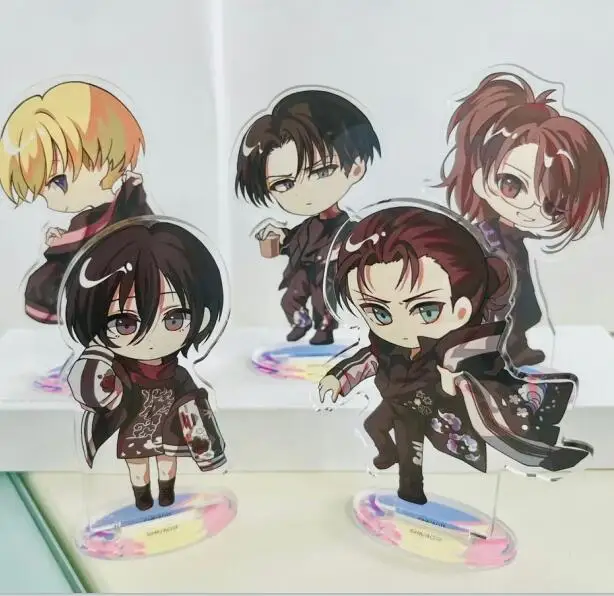 Аниме «Атака Титанов», Леви Акерман, Микаса Эрен Йегер, косплей, мультяшный вред, акриловая фигурка, подставка, знак, Рождественский подарок Аниме «Атака Титанов», Леви Акерман, Микаса Эрен Йегер, косплей, мультяшный вред, акриловая фигурка, подставка, знак, Рождественский подарок