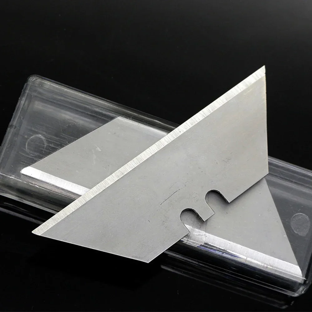 10Pcs Trapezoidal Special Knife Blades Steel Utility Knife Trapezoid Blades DIY Art Craft Cutter Blade Manual Cutting Hand Tool