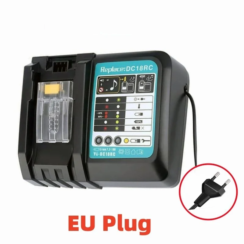 DC18RC For Makita 18V Drill Battery Charger 3A Li-ion Charger for Makita 14.4V 18V LXT BL1815 BL1860 BL1430 BL1450