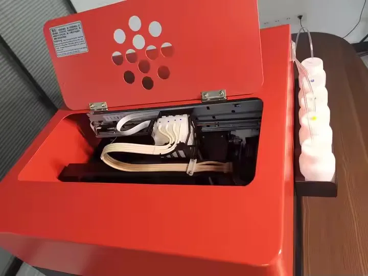 Accurate Color Matching Food Inkjet Printer For Dessert Factory Fine Cake Image And Complex Pattern Printing Task